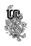 CROUCHING TIGER T-Shirt White